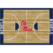University of Mississippi 6x8 Courtside Rug (4000018397), 5032UMS1